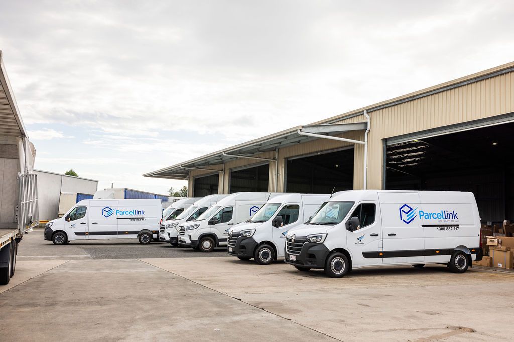 Delivery van fleet at the Yandina depot